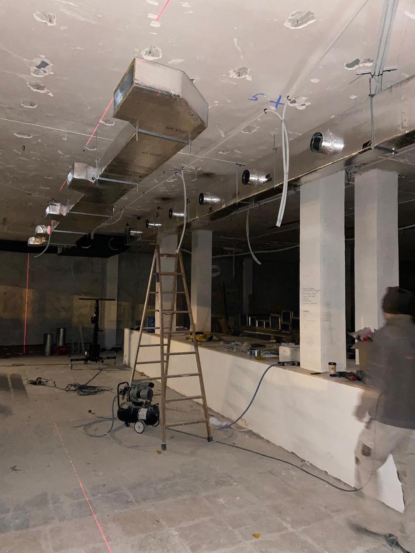 instalación de los conductos