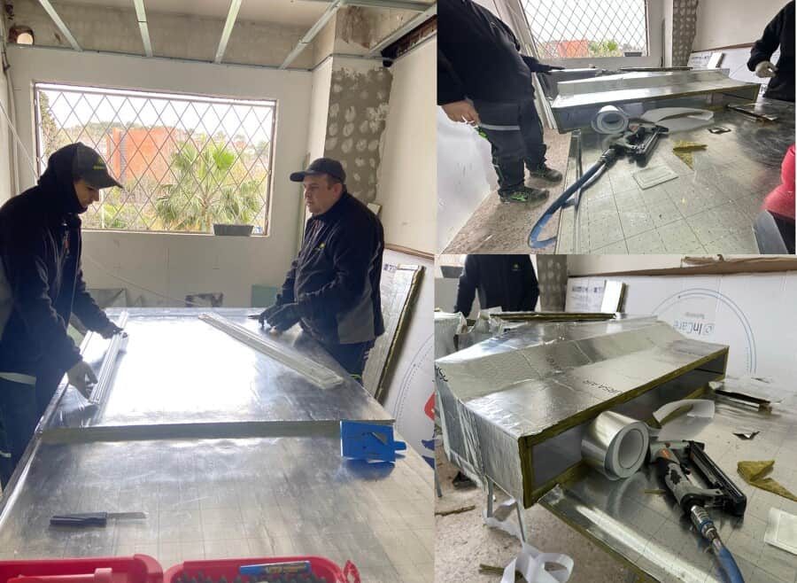 Proyecto de instalación de aire acondicionado KRV por conductos zonificado en Barcelona