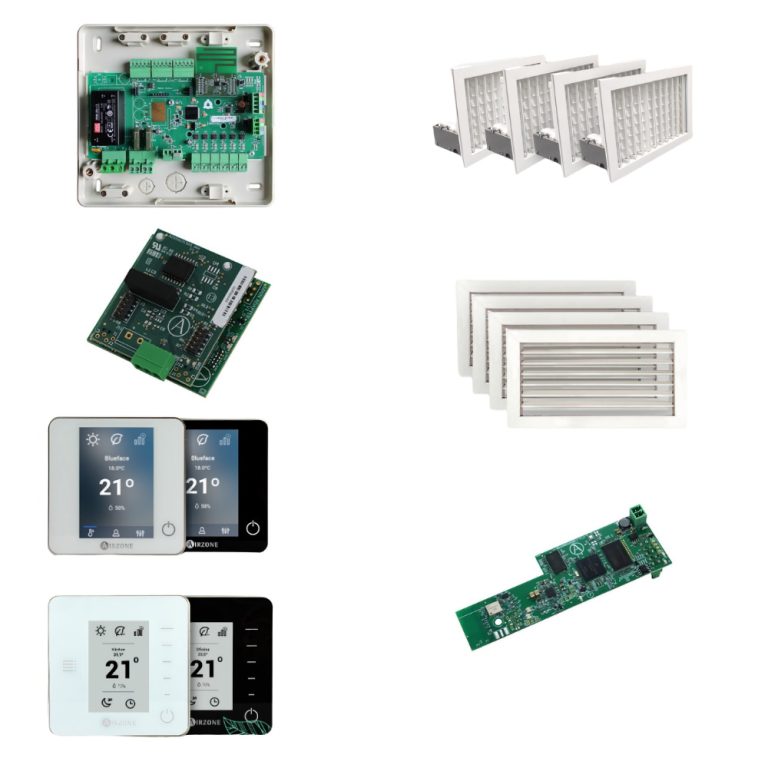 Kit Airzone 4 zonas inal&aacute;mbrico con instalaci&oacute;n photo