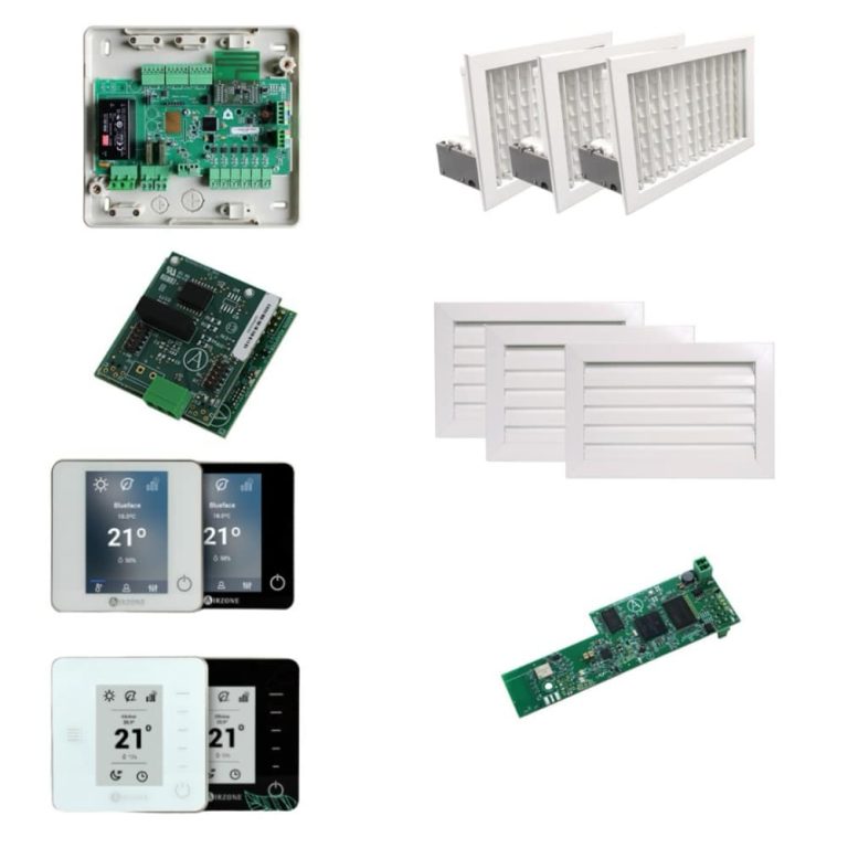 Kit Airzone 3 zonas inal&aacute;mbrico con instalaci&oacute;n photo