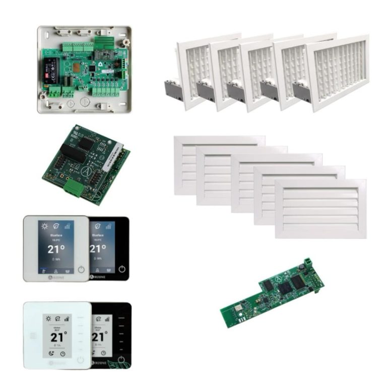 Kit Airzone 5 zonas inal&aacute;mbrico con instalaci&oacute;n photo