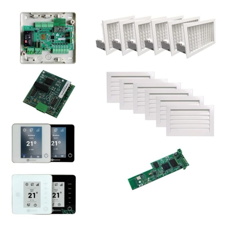 Kit Airzone 6 zonas inal&aacute;mbrico con instalaci&oacute;n photo