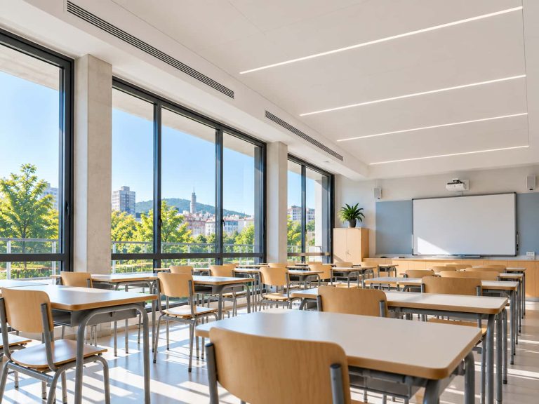 Proyecto de climatizaci&oacute;n de centros educativos y colegios en Barcelona
